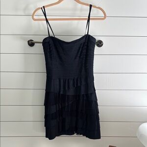 BCBG mini tiered navy dress!